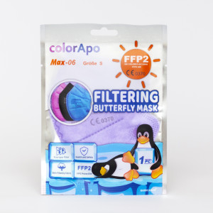FFP2 Kinder Mundschutz Violett